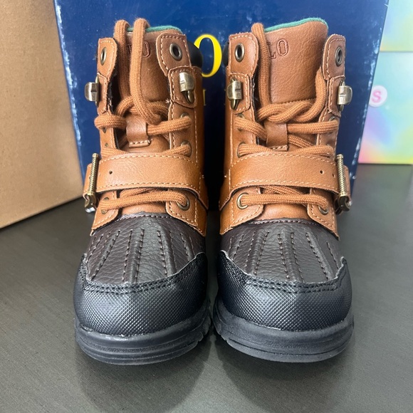 Polo Ralph Lauren Other - Polo by Ralph Lauren Boys Sz 7 Tan/Chocolate Colbey Boots